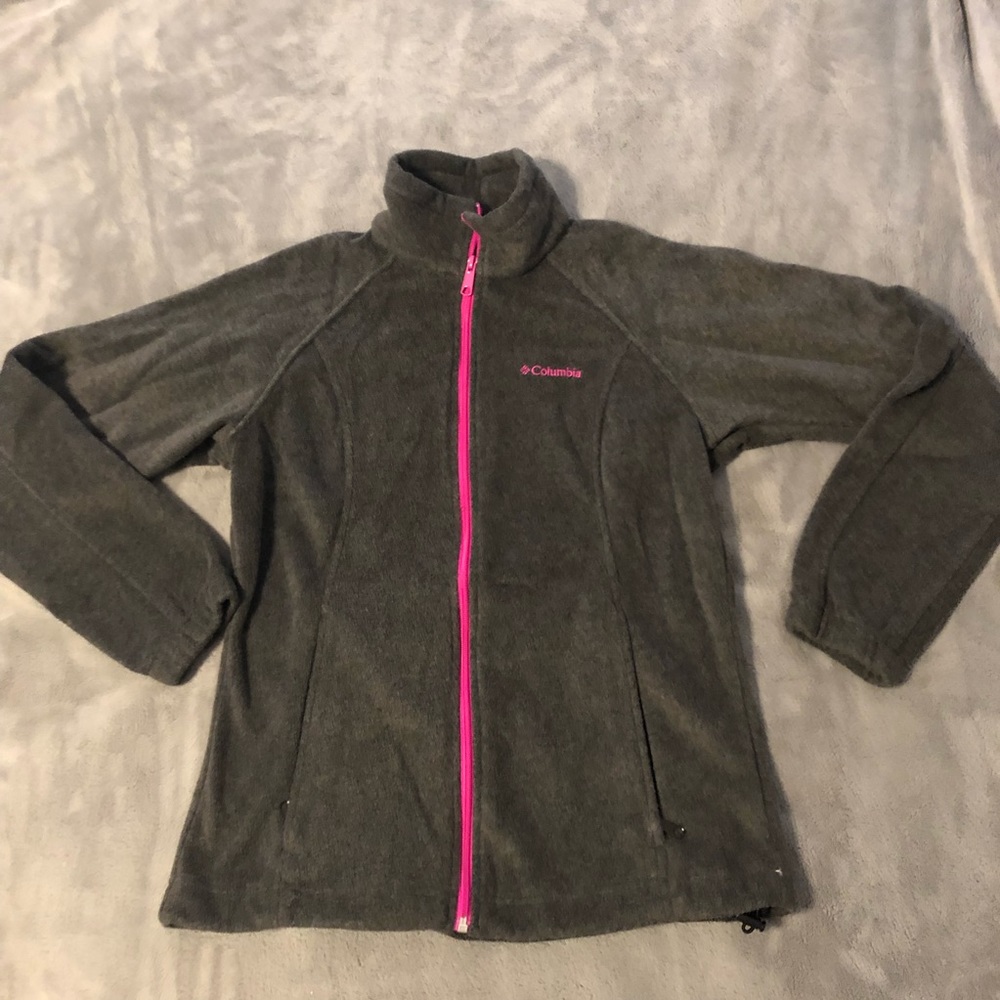 Columbia women’s grey zip up fleece